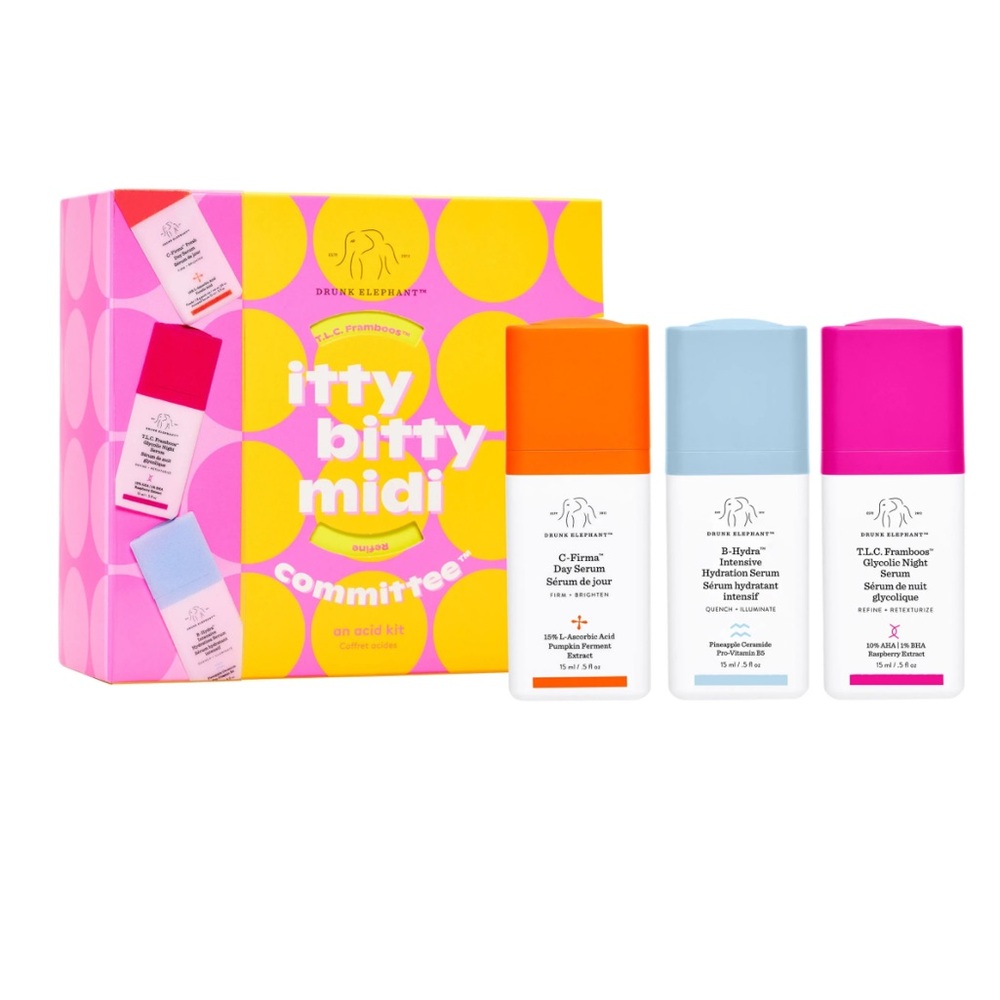 ❗️SOLD❗️Drunk Elephant Itty Bitty Midi Committee Kit